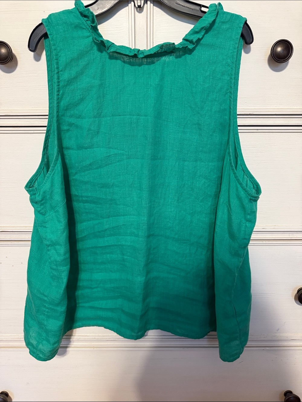 J. Crew Ruffle-Neck Sleeveless Tank
